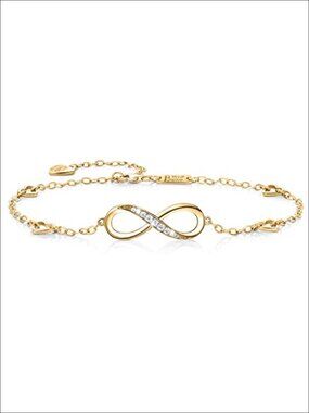 925 Sterling Silver Infinity Anklet Bracelet Adjustable Endless Love Symbol